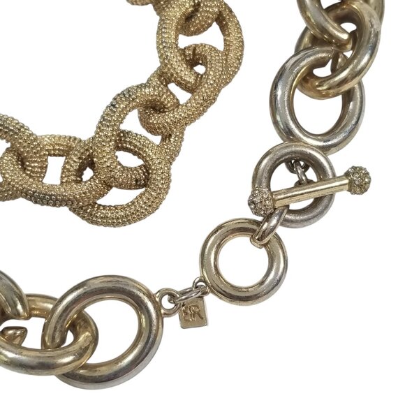 Banana Republic Gold Chain Choker with Unusual Finish - Picture 5 of 8
